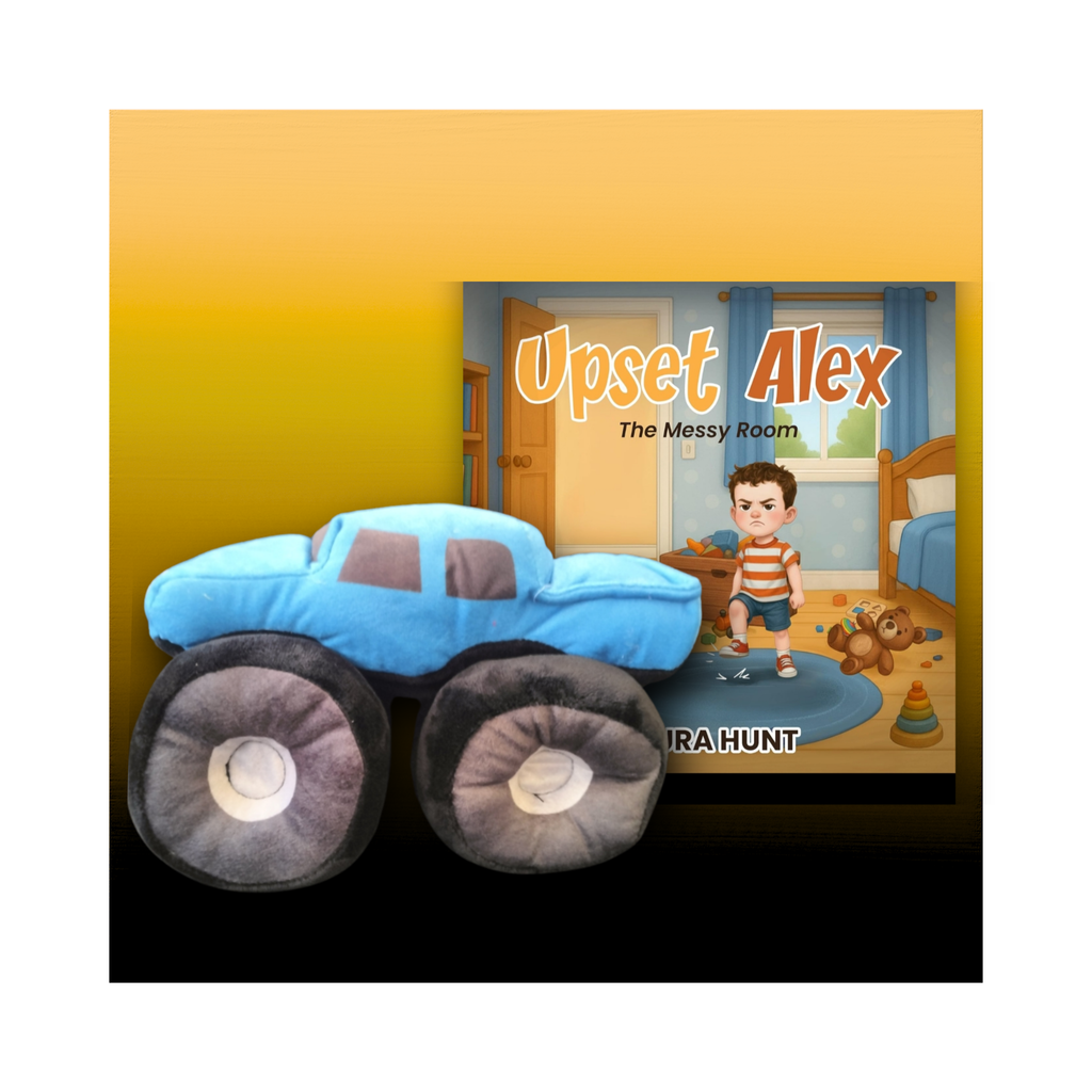 Upset Alex: the messy Room Book + Plush Bundle
